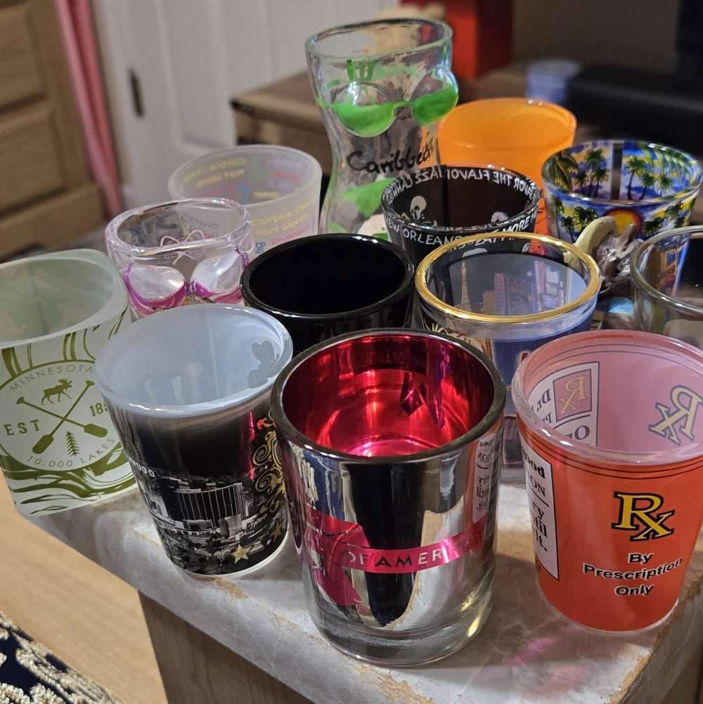 Colorful Shot Glass Collection